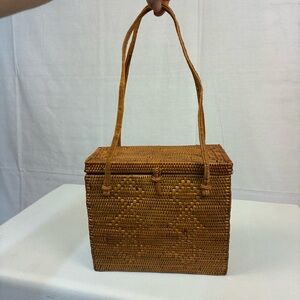 Helen Kaminsky Wicker Box Bag Purse